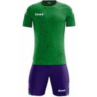 Zeus Kit Hero Trikot-Set mit Shorts grün violett von Zeus