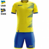 Zeus Mundial Teamwear Set Trikot mit Shorts gelb royal von Zeus