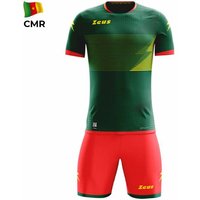 Zeus Mundial Teamwear Set Trikot mit Shorts grün rot von Zeus