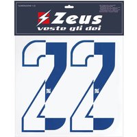 Zeus Nummern-Set 1-22 zum Aufbügeln 10cm halb royal von Zeus