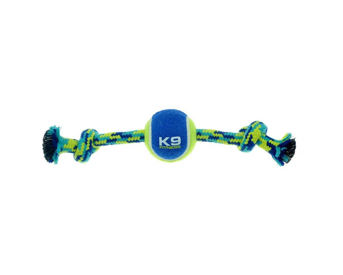 Zeus Outdoor-Spielzeug K9 Fitness Seil mit Knoten + Tennisball, Maße: 31 cm von Zeus