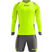 Zeus Paros Torwart Set Langarm Trikot mit Shorts Neon Gelb von Zeus