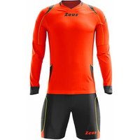 Zeus Paros Torwart Set Langarm Trikot mit Shorts Neon Orange von Zeus