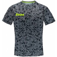 Zeus Pixel Herren Fitness Trikot grau von Zeus