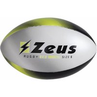 Zeus Rugby Ball schwarz/neongelb von Zeus