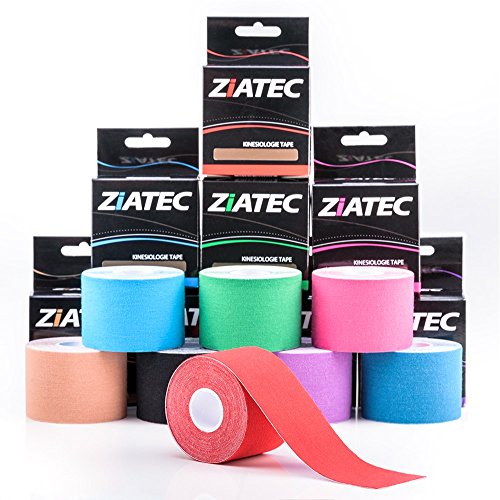ZiATEC Pro Kinesiologie Tape - Physio-Tape, Farbe:2 x weiß von Ziatec