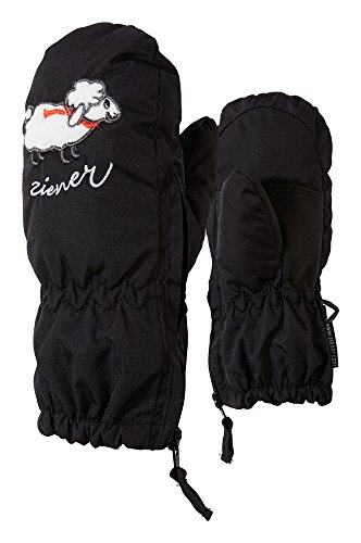 Ziener Baby LE Zoo Minis Glove Handschuh, Black/White, 116 von Ziener
