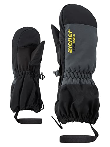 Ziener Kinder LEVI Ski-Handschuhe/Wintersport | wasserdicht atmungsaktiv, black, 80cm von Ziener
