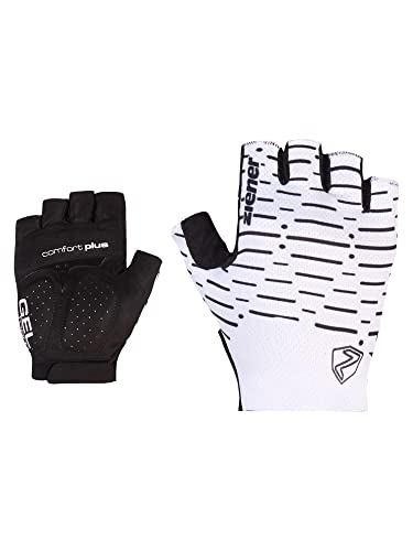 Ziener Damen Cammi Fahrrad/Mountainbike/Radsport-Handschuhe | Kurzfinger - atmungsaktiv,dämpfend, White , 6,5 von Ziener