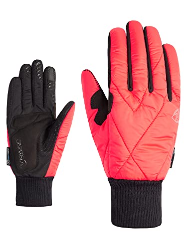 Ziener Damen DAGGI Fahrradhandschuhe, Winter | Wolle, gepolstert, Langfinger, Wolle, hot red, 6,5 von Ziener