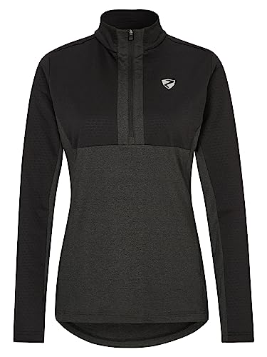 Ziener Damen JAPRA Skipullover Skirolli Funktions-Shirt | warm elastisch PFC frei, black, 38 von Ziener