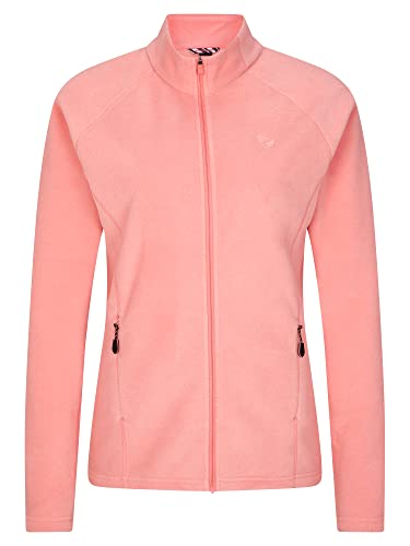 Ziener Damen JORDIE Fleece-Jacke, Mid Layer | Langarm, atmungsaktiv, Polartec, pink Vanilla, 44 von Ziener