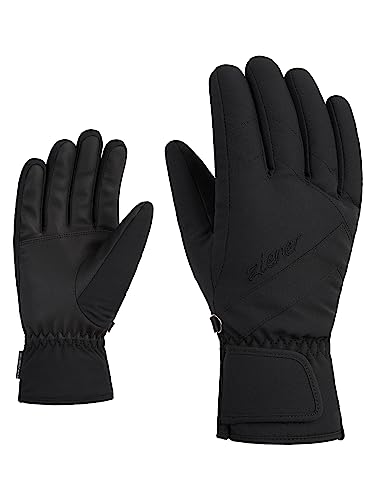 Ziener Damen KAITI Ski-Handschuhe/Wintersport | wasserdicht, atmungsaktiv, Black, 6,5 von Ziener