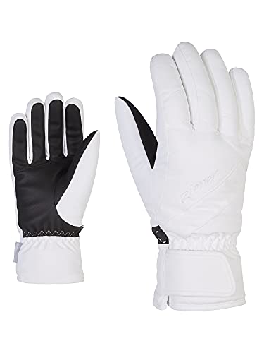 Ziener Damen KAITI Ski-Handschuhe/Wintersport | wasserdicht, atmungsaktiv, White, 7,5 von Ziener