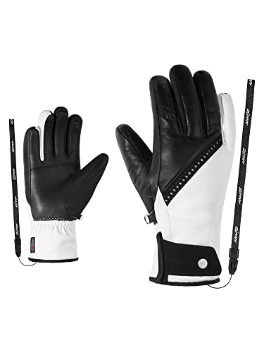 Ziener Damen KALMA Ski-Handschuhe/Wintersport | Gore-Tex Infinium, extra warm, White.Black, 7 von Ziener