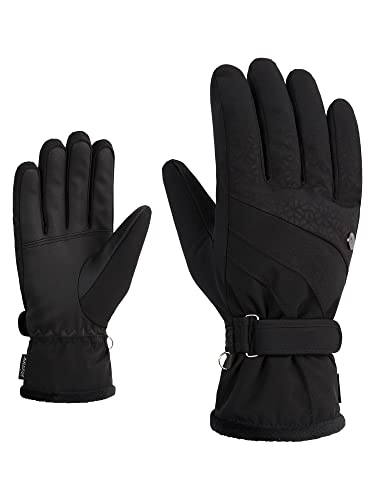 Ziener Damen KASA Ski-Handschuhe/Wintersport | extra warm, atmungsaktiv, G-Loft, Black, 6,5 von Ziener