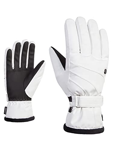 Ziener Damen KASA Ski-Handschuhe/Wintersport | extra warm, atmungsaktiv, G-Loft, White, 8,5 von Ziener