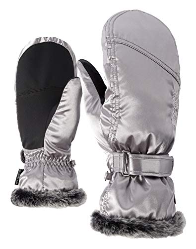 Ziener Damen KEM MITTEN lady glove Ski-handschuhe / Wintersport |warm, atmungsaktiv, silber (metallic silver), 7 von Ziener