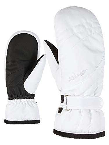 Ziener Damen KILENIS Ski-fäustling/Wintersport, Warm, Atmungsaktiv, Primaloft, White, 8,5 von Ziener