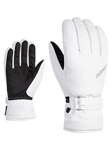 Ziener Damen KORVA Ski-Handschuhe/Wintersport | warm atmungsaktiv, white, 7 von Ziener