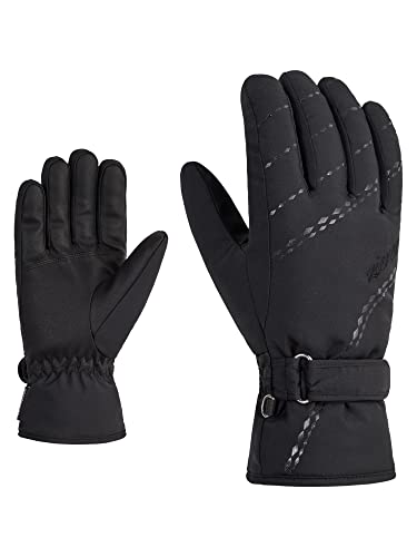 Ziener Damen KORVA Ski-Handschuhe/Wintersport | warm atmungsaktiv, black, 6 von Ziener