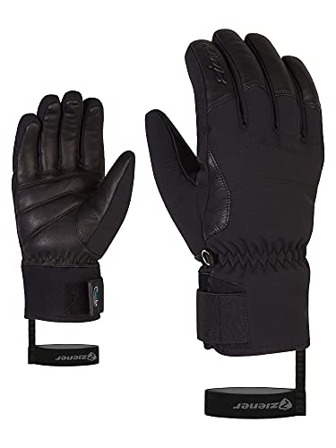 Ziener Damen Kale Ski-Handschuhe/Wintersport | wasserdicht extra warm Wolle, black, 6 von Ziener