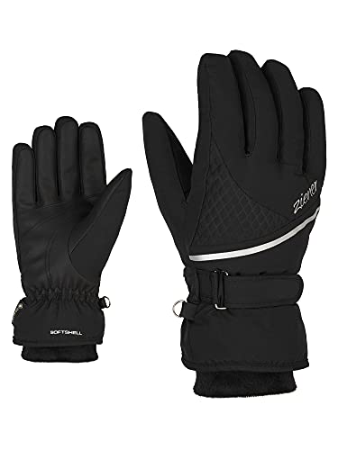 Ziener Damen Kiana Ski-Handschuhe/Wintersport | wasserdicht, atmungsaktiv, warm, Gore-Tex, black, 6.5 von Ziener