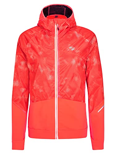 Ziener Damen NAKIMA Funktions- / Hybrid-Hacke Bergsport, Skitour | winddicht, Primaloft Active, hot red stripe, 44 von Ziener