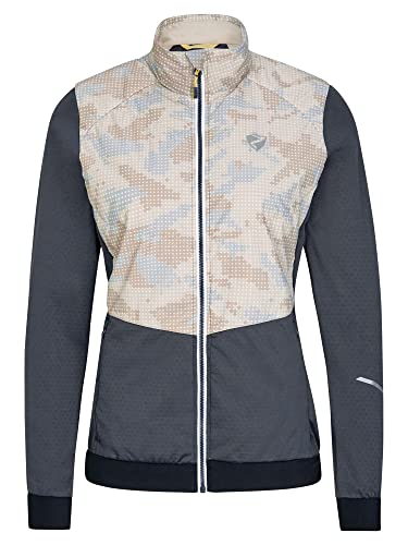 Ziener Damen NARINA Funktions- / Hybrid-Jacke Bergsport | wattiert, winddicht, Primaloft, beige camo.ombre, 46 von Ziener