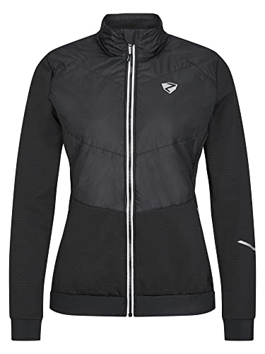 Ziener Damen NARINA Funktions- / Hybrid-Jacke Bergsport | wattiert, winddicht, Primaloft, black, 36 von Ziener