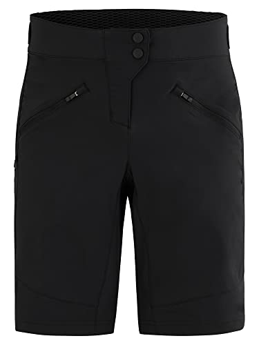 Ziener Damen NASITA Outdoor-Shorts/Rad- / Wander-Hose - atmungsaktiv,schnelltrocknend,elastisch, Black, 36 von Ziener