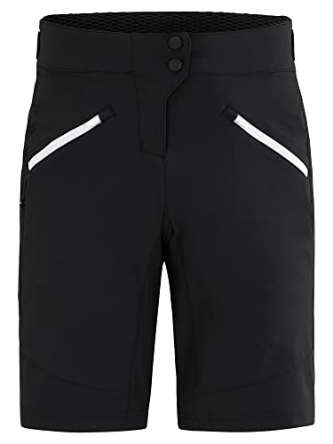 Ziener Damen NASITA Outdoor-Shorts/Rad- / Wander-Hose - atmungsaktiv,schnelltrocknend,elastisch, Black.White, 44 von Ziener