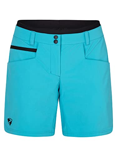 Ziener Damen NEJA Outdoor-Shorts/Rad- / Wander-Hose - atmungsaktiv,schnelltrocknend,elastisch, Aquamarine, 40 von Ziener