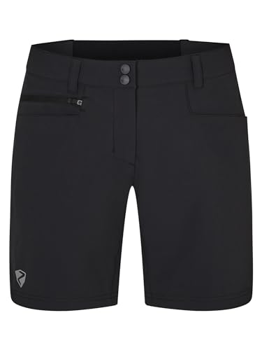 Ziener Damen NEJA Outdoor-Shorts/Rad- / Wander-Hose - atmungsaktiv,schnelltrocknend,elastisch, Black, 36 von Ziener