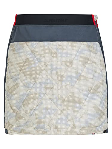 Ziener Damen NIMA Thermo- / Outdoor- / Primaloft-Rock | Winter, Skitour, beige camo, 36 von Ziener