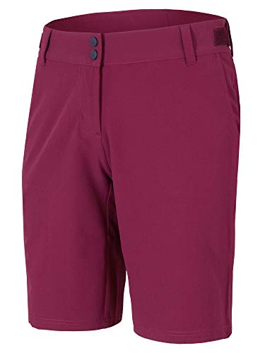 Ziener Damen NIVIA Outdoor-Shorts/funktions-Hose-Atmungsaktiv|schnelltrocknend|elastisch, Cassis, 36 von Ziener