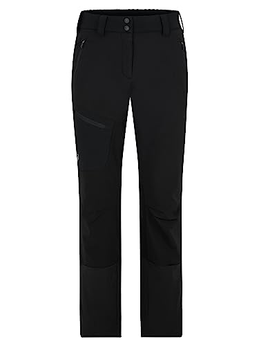 Ziener Damen NOLANE Softshell Hybrid Hose | Skitour, Winddicht, elastisch, funktionell, Black, 36 von Ziener