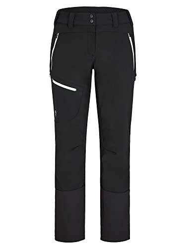 Ziener Damen NOLANE Softshell Hybrid Hose | Skitour, Winddicht, elastisch, funktionell, Black.White, 34 von Ziener