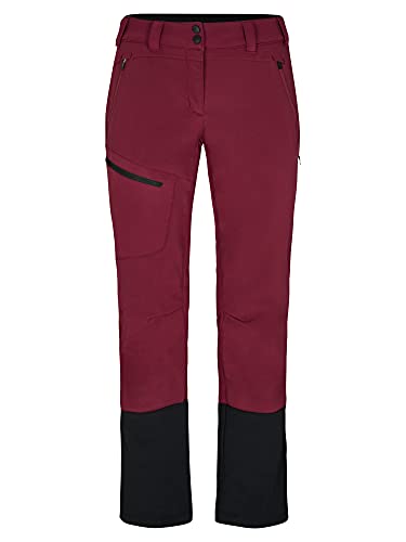 Ziener Damen NOLANE Softshell Hybrid Hose | Skitour, winddicht, elastisch, funktionell, berry, 34 von Ziener