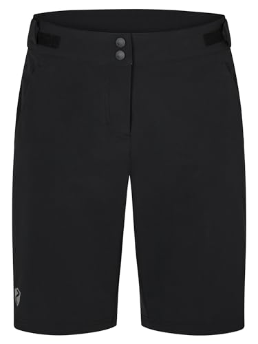 Ziener Damen Nilsa X-Function Fahrrad-Shorts mit Innenhose - Mountainbike/Outdoor/Freizeit - atmungsaktiv,schnelltrocknend,gepolstert, Black, 38 von Ziener