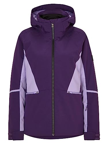 Ziener Damen TAIMI Ski-Jacke/Winter-Jacke | warm, atmungsaktiv, wasserdicht, dark violet, 40 von Ziener