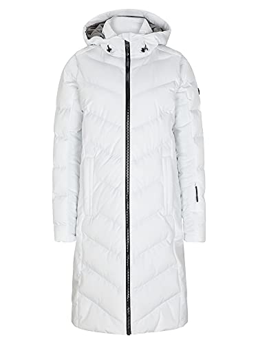 Ziener Damen TELSE Mantel Freizeit, Sport | warm, Micro Down, abnehmbare Ärmel, white, 36 von Ziener