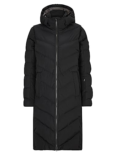 Ziener Damen TELSE Winter-Mantel | warm, atmungsaktiv, wasserdicht, knielang, black, 34 von Ziener
