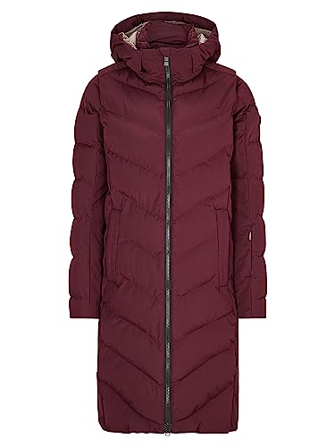 Ziener Damen TELSE Winter-Mantel | warm, atmungsaktiv, wasserdicht, knielang, velvet red, 38 von Ziener