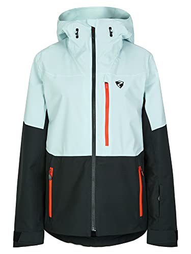 Ziener Damen TURIS Ski-Jacke/Freeride | sympatex, PFC frei, Wolle, ice, 42 von Ziener