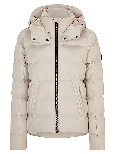 Ziener Damen TUSJA Ski-Jacke/Winter-Jacke | warm, atmungsaktiv, wasserdicht, silver beige, 42 von Ziener