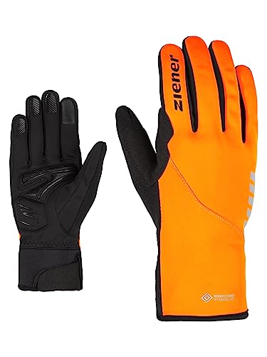 Ziener Erwachsene DAGUR GTX INF TOUCH bike glove Fahrrad- / Outdoor / Funktions-Handschuhe | wasserdicht, atmungsaktiv, poison orange, 10.5 von Ziener