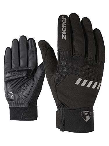 Ziener Erwachsene DALLEN TOUCH long Fahrrad-, Mountainbike-, Radsport-Handschuhe | Langfinger mit Touchfunktion - atmungsaktiv/dämpfend/winddicht/Softshell, black, 6 von Ziener