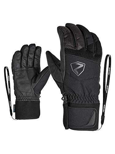 Ziener Erwachsene Ski-Handschuhe/Wintersport, Wasserdicht, Atmungsaktiv, Alpine Wool GINX AS, Black, 10, 801066 von Ziener