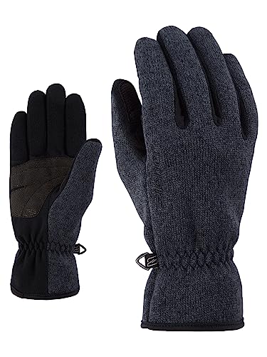 Ziener Erwachsene IMAGIO glove multisport Freizeit- / Funktions- / Outdoor-Handschuhe | atmungsaktiv, gestrickt, schwarz (black melange), 9.5 von Ziener